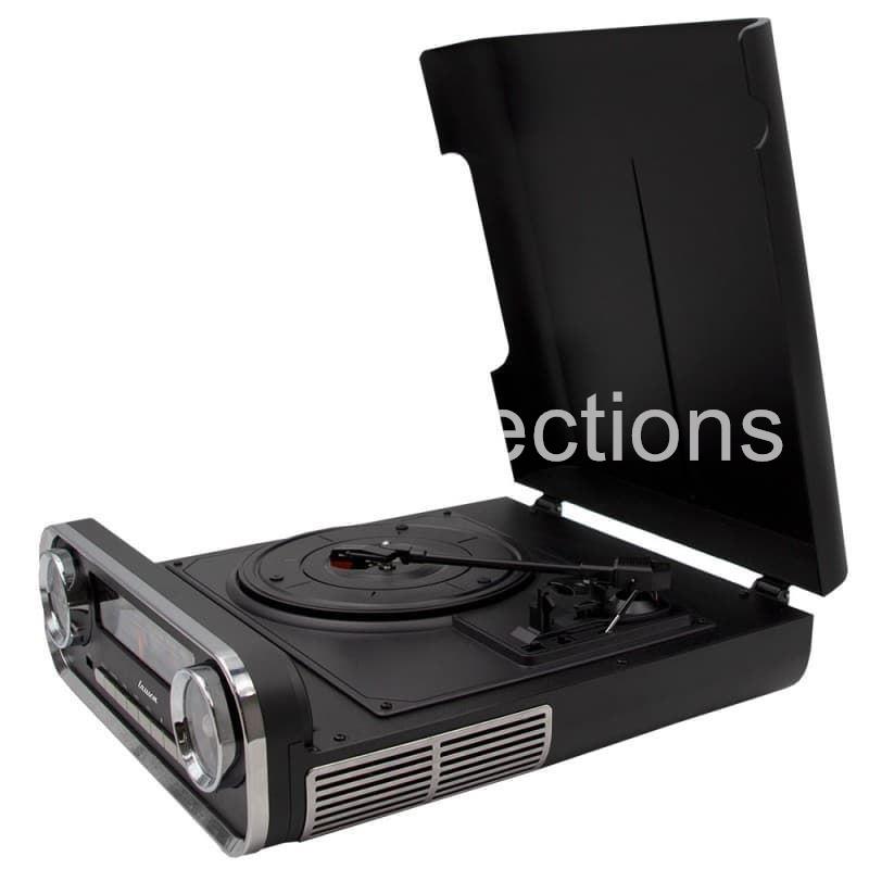 01TT16 - Tocadiscos Modern Vintage con Encoding Negro - Imagen 1