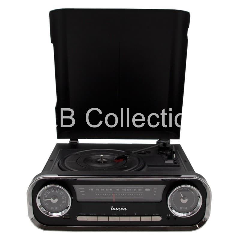 01TT16 - Tocadiscos Modern Vintage con Encoding Negro - Imagen 2