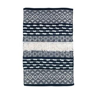 Alfombra rect. 55 * 85 Blanco y Negro - Imagen 1