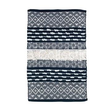 Alfombra rect. 55 * 85 Blanco y Negro - Imagen 1