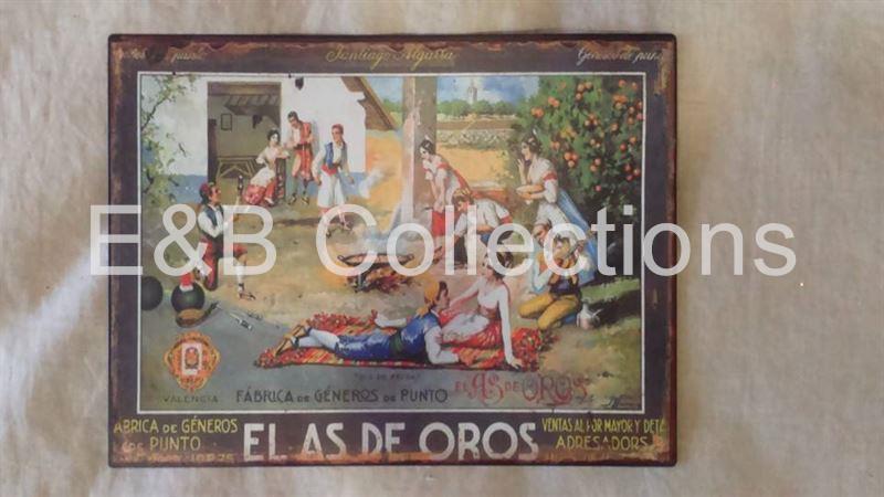 Cartel Vintage " EL AS DE OROS " . Retro , coleccionismo - Imagen 1