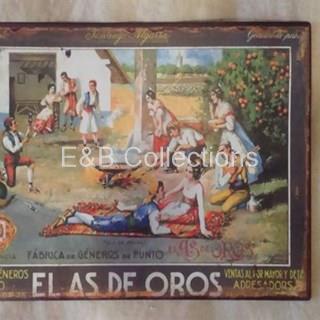 Cartel Vintage " EL AS DE OROS " . Retro , coleccionismo - Imagen 1