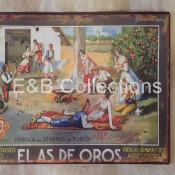 Cartel Vintage " EL AS DE OROS " . Retro , coleccionismo - Imagen 1
