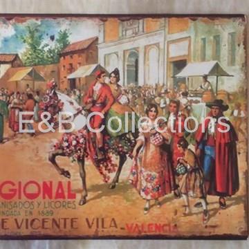 Cartel Vintage " La Regional " Retro , coleccionismo - Imagen 1