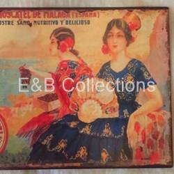 Cartel Vintage " Moscatel " . Retro , colecconismo - Imagen 1