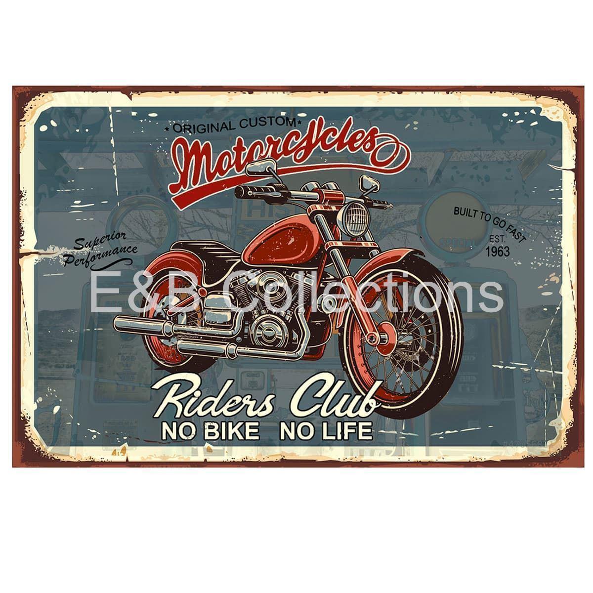 Cartel Vintage Motorcycles - Imagen 1