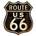 Cartel Vintage " Ruta 66 " - Imagen 1