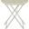 Mesa redonda plegable hierro blanco . Shabby Chic - Imagen 1