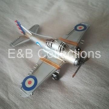 Miniatura caza Metal . Aviones Retro Vintage Coleccionismo Miniaturas - Imagen 1