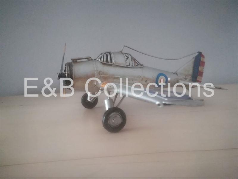 Miniatura caza Metal . Aviones Retro Vintage Coleccionismo Miniaturas - Imagen 4