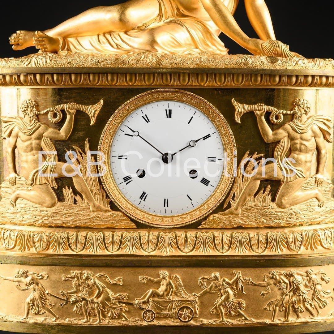 Reloj Estilo Imperio " Nymphe à La Coquille " - Imagen 2