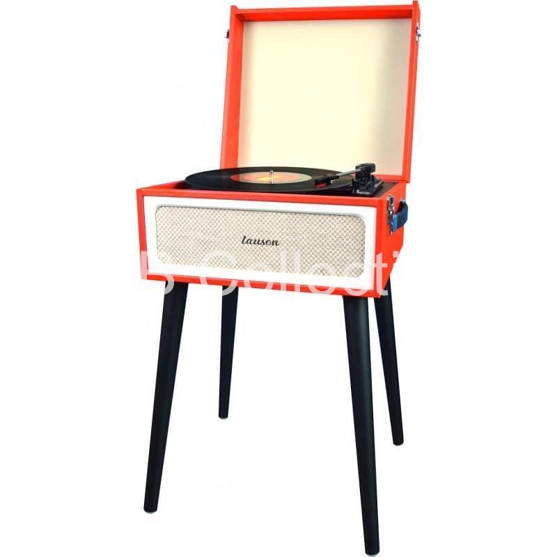 YT078 . Tocadiscos mueble Vintage con Encoding PC Link y Bluetooth Rojo - Imagen 1
